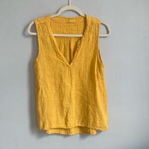 Yellow Sleeveless Women's Top